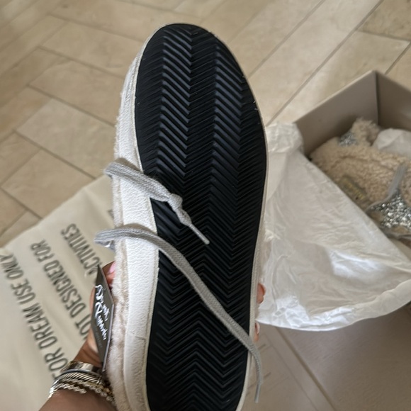 SUPER STAR SHEARLING GLITTER SNEAKS SIZE 8/38 - Picture 4 of 8